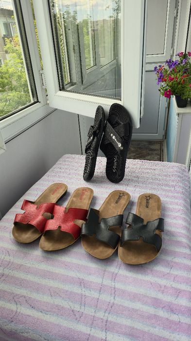 Летняя обувь новые, последние размеры по 1000 тг