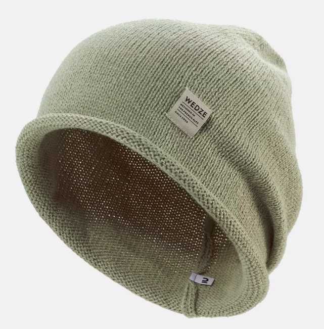 Шапка бини beanie бежевая унисекс Decathlon