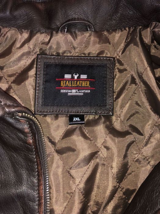 Мъжко яке тип ,, bummer”от естествена агнешка кожа в ретро стил.