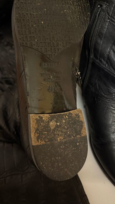 Италиански високи чизми Le Silla от естествена кожа