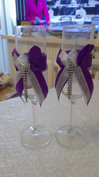 Свадебные фужеры бокалы разные