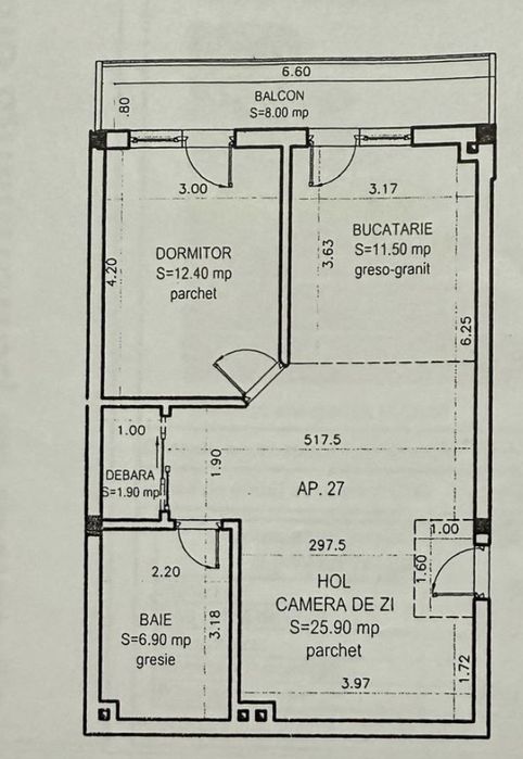 Apartament 2 camere, 59 mp utili, Zona Florilor