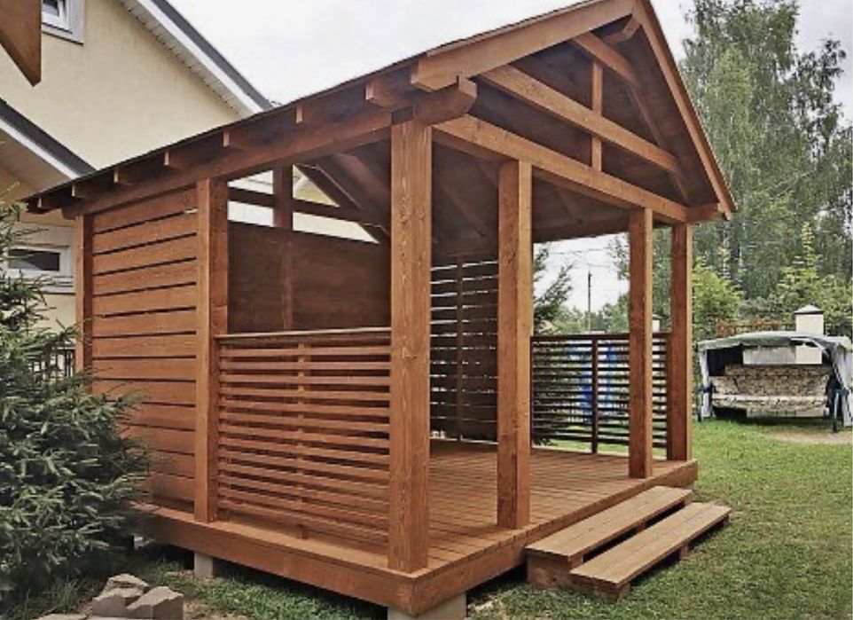 Terase pergole si foisoare din lemn de gradina