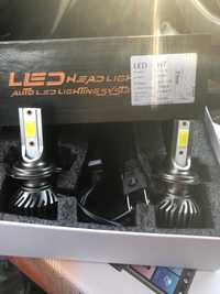 Set becuri led h7 h1 h11 h4 24000 lumeni/200w set canbus 12-24v alb