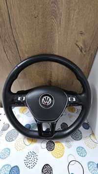 Volan original VW Tiguan complet cu airbag și padele model teșit 2018