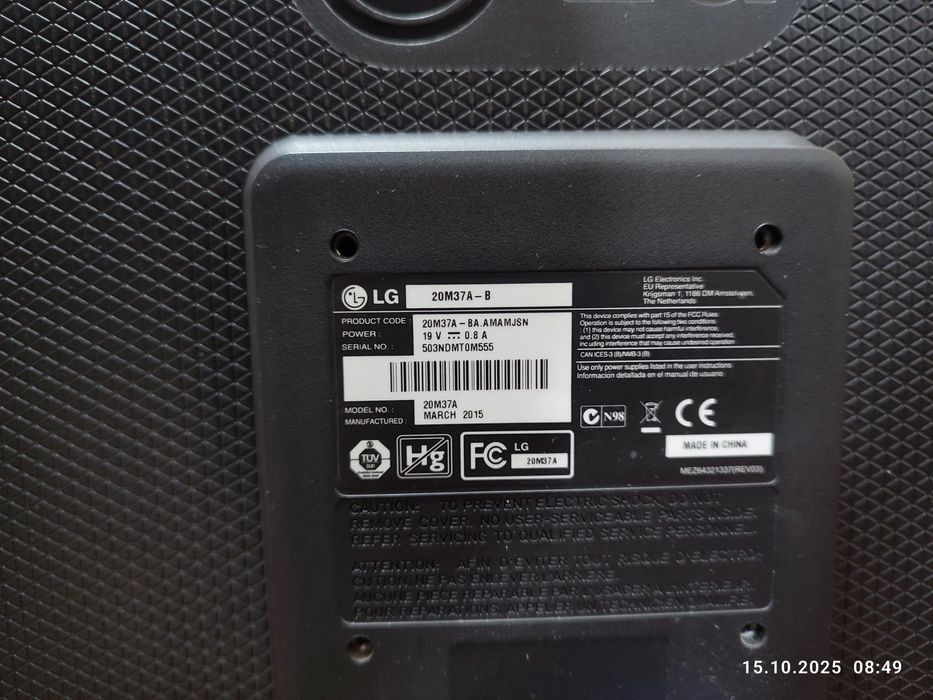 LG 20M37A-B monitorlar — jami 3 dona,