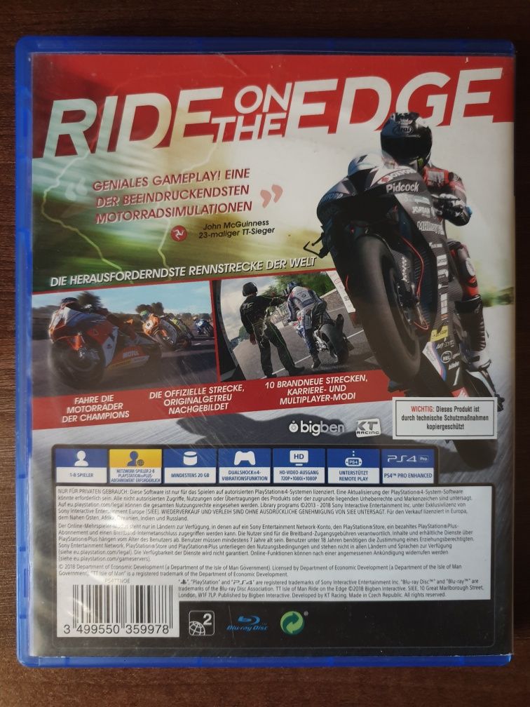 TT Isle Of Man Ride On The Edge PS4/Playstation 4