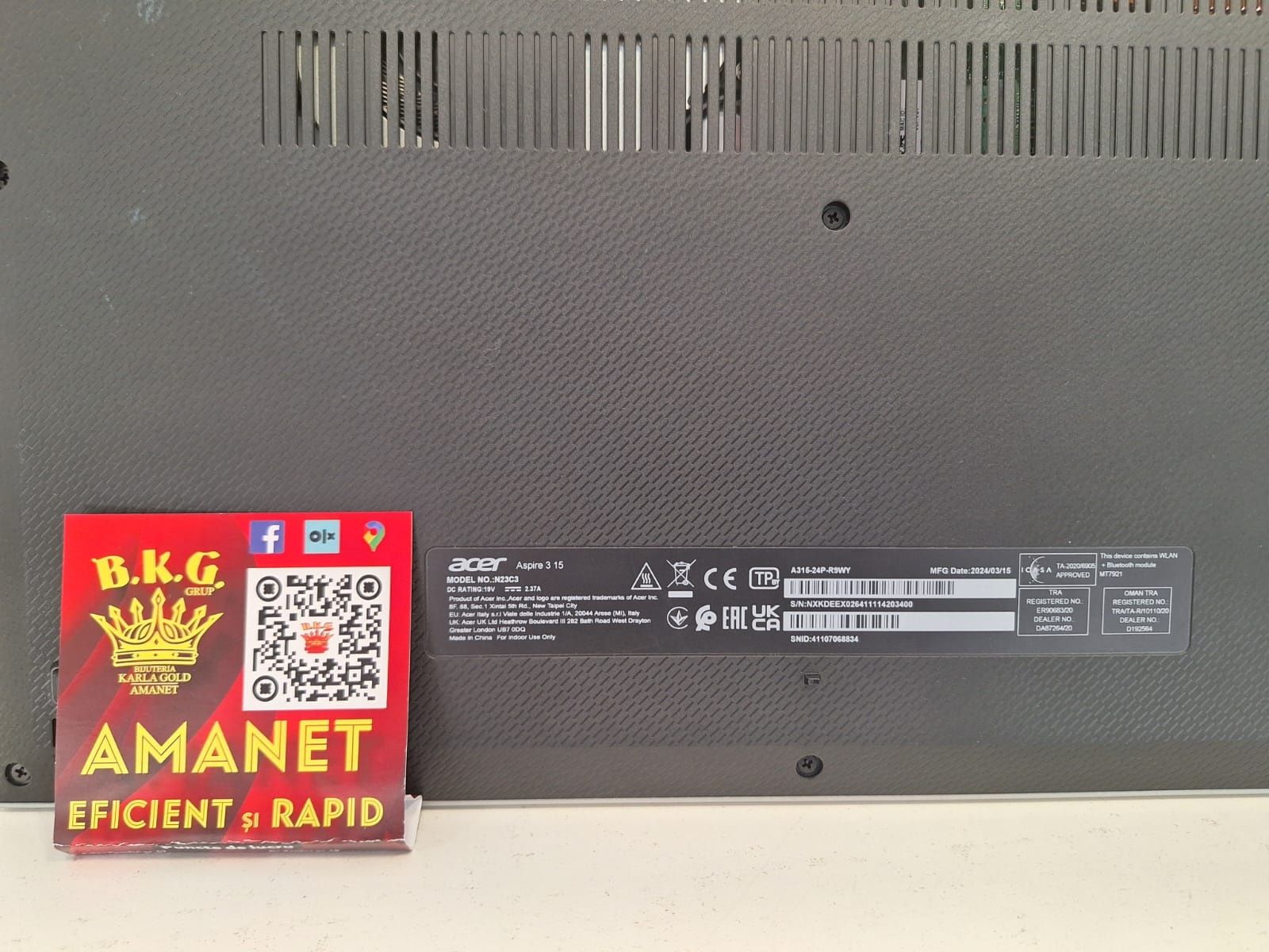 Acer Aspire 3 Amanet BKG