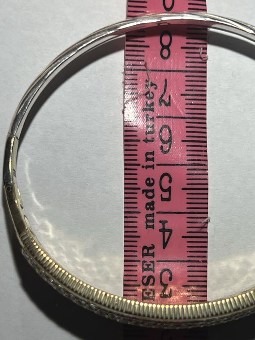 Bratara de argint cu alama si zirconii