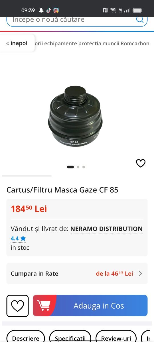 Vând masca gaze cu filtru