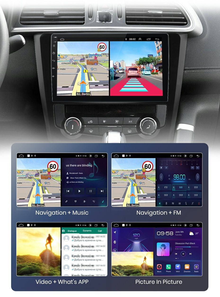 Navigatie Android dedicata Renault Kadjar (2015-2019)