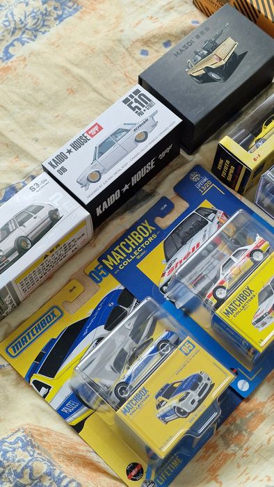 Модели Mini GT, POP RACE, Auto World, Matchbox Collectors, Masdi,