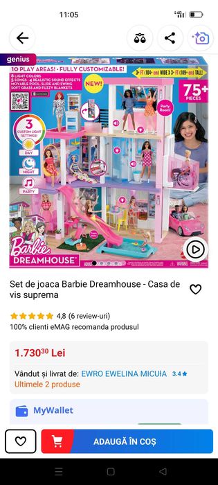 Barbie Dream house - casa de papusi de vis