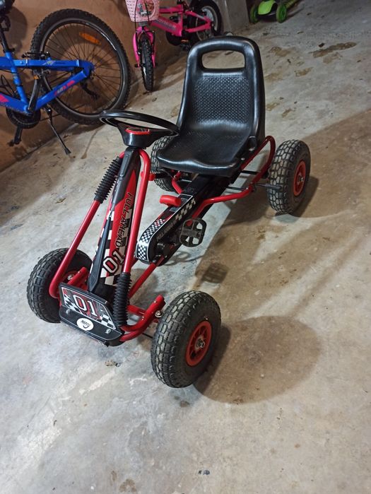 Картинг с педали и регулируема седалка vidaXL червен

Очак