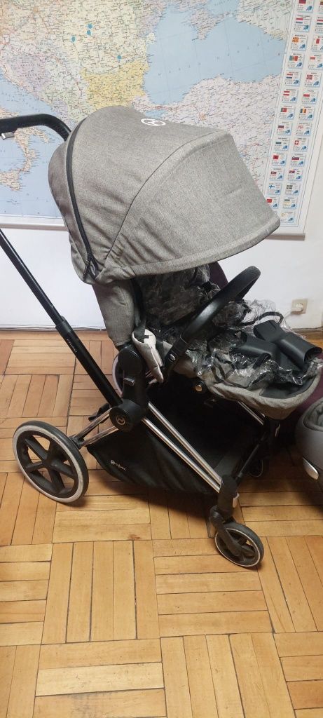 SET CYBEX PRIAM (Landou+Scaun sport+Scoica auto cu baza QFix)