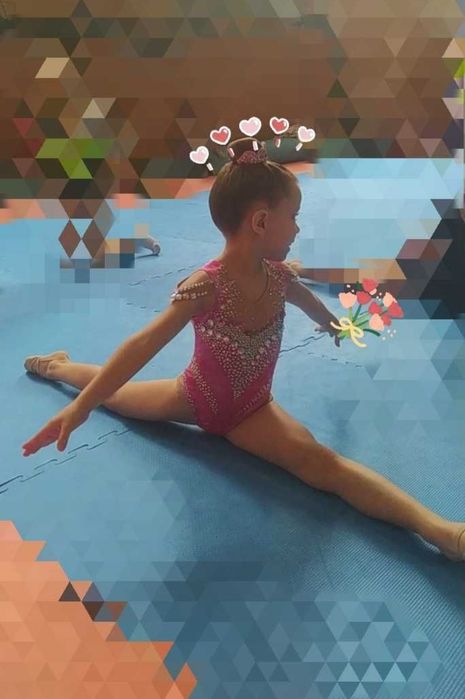 Купальник для художественной гимнастики 122-140,  5-7 лет