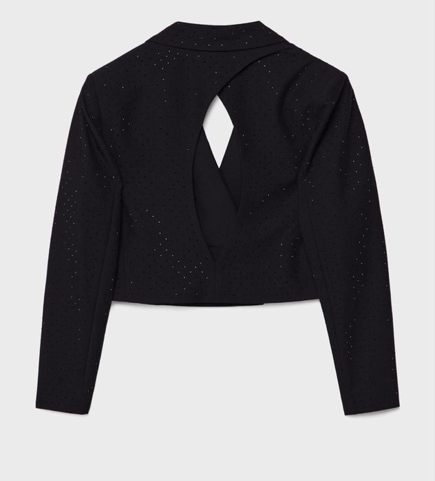 Blazer scurt cu detalii stralucitoare Stradivarius S