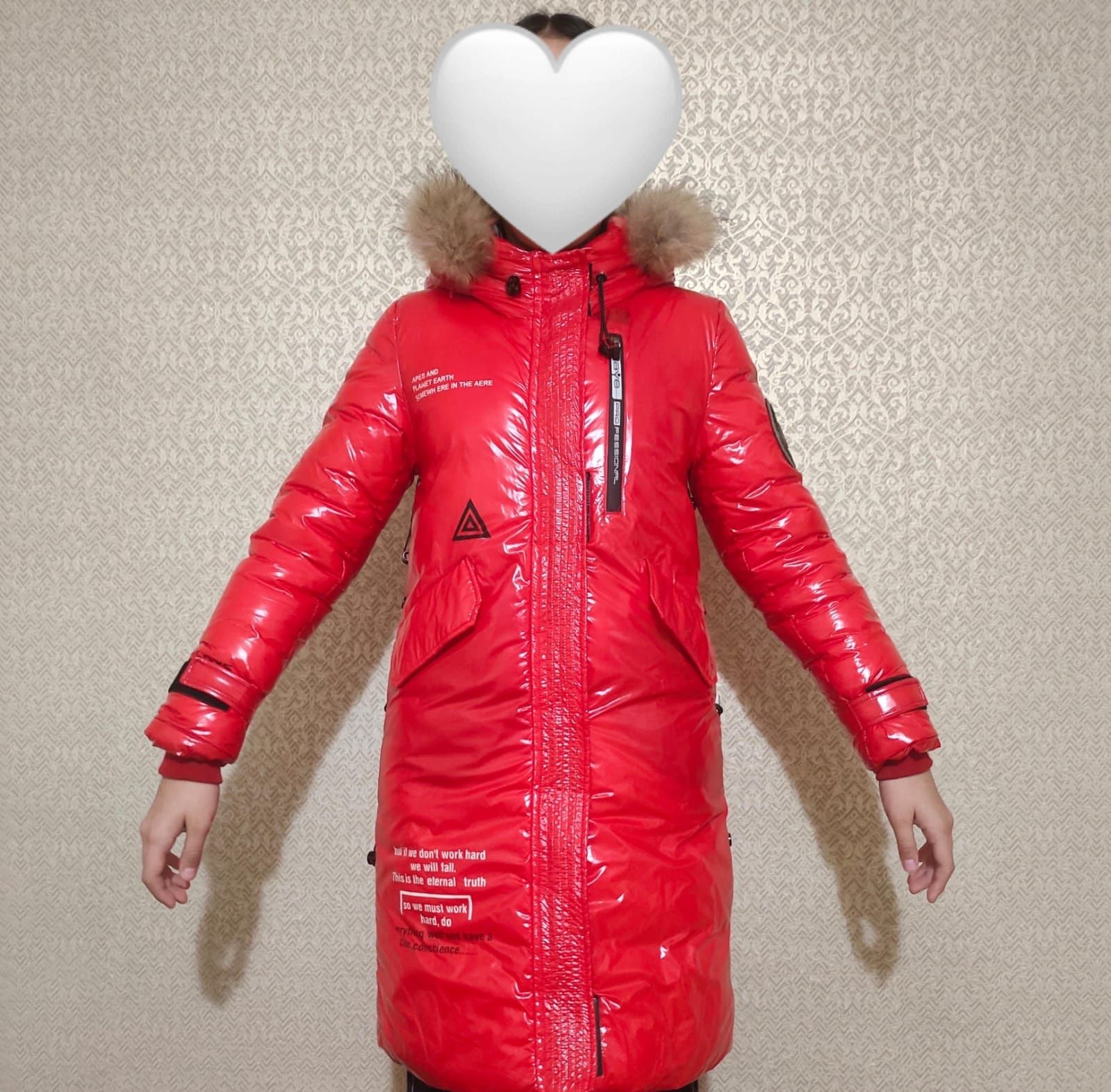 Зимняя куртка  для девочки  хорошом состояние