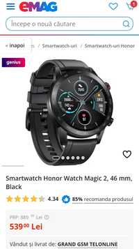 Smartwatch Honor Watch Magic 2, 46 mm, Black