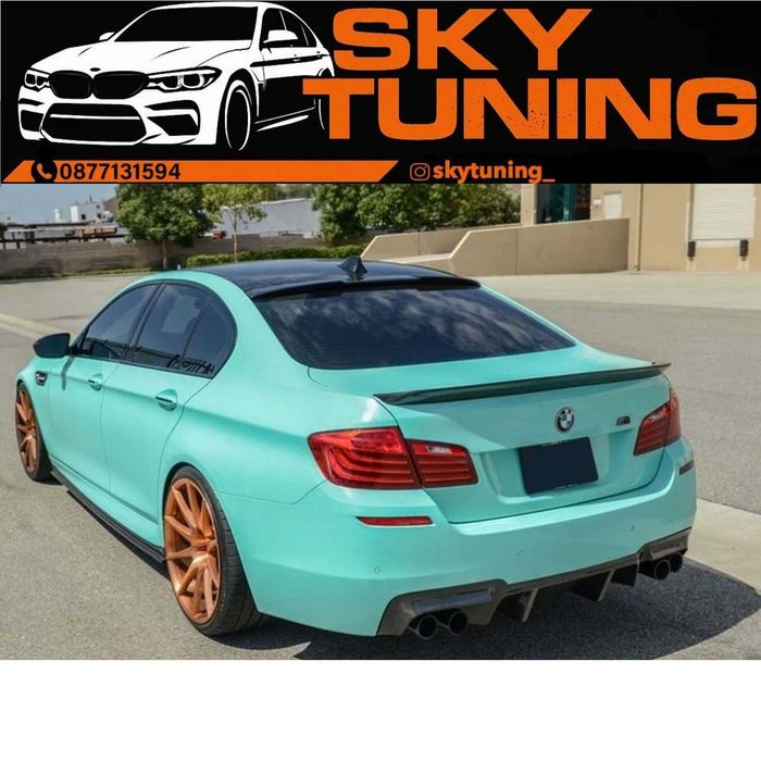 Bmw f10 сенник задно стъкло тип М4 Бмв добавка черен гланц M4 5 серия