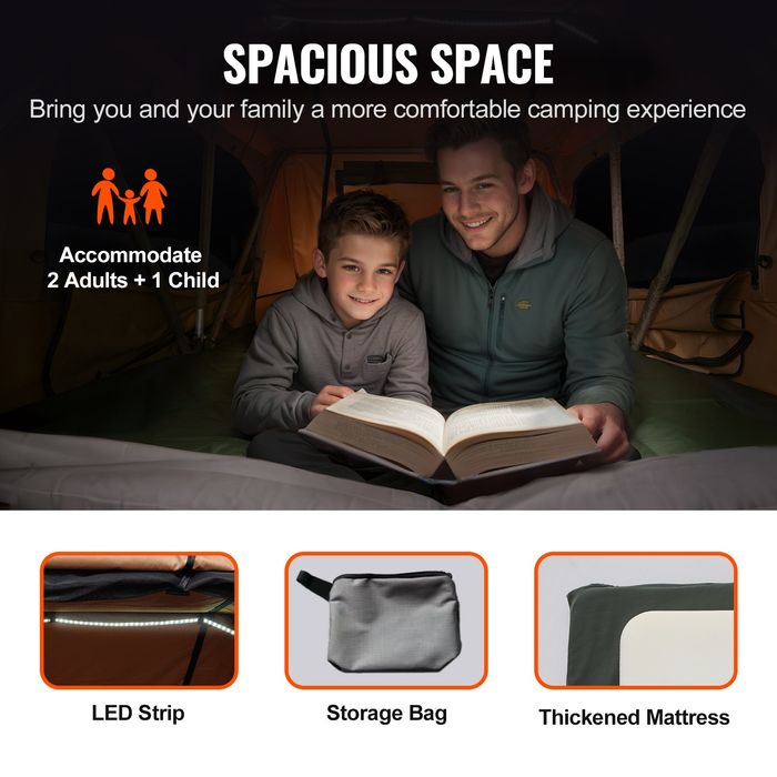 Cort Auto 2-3 Persoane,Carcasa Rigida,Scara Telescopica