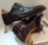 Pantofi derby brogue 47 premium Remus Uomo piele naturala moale