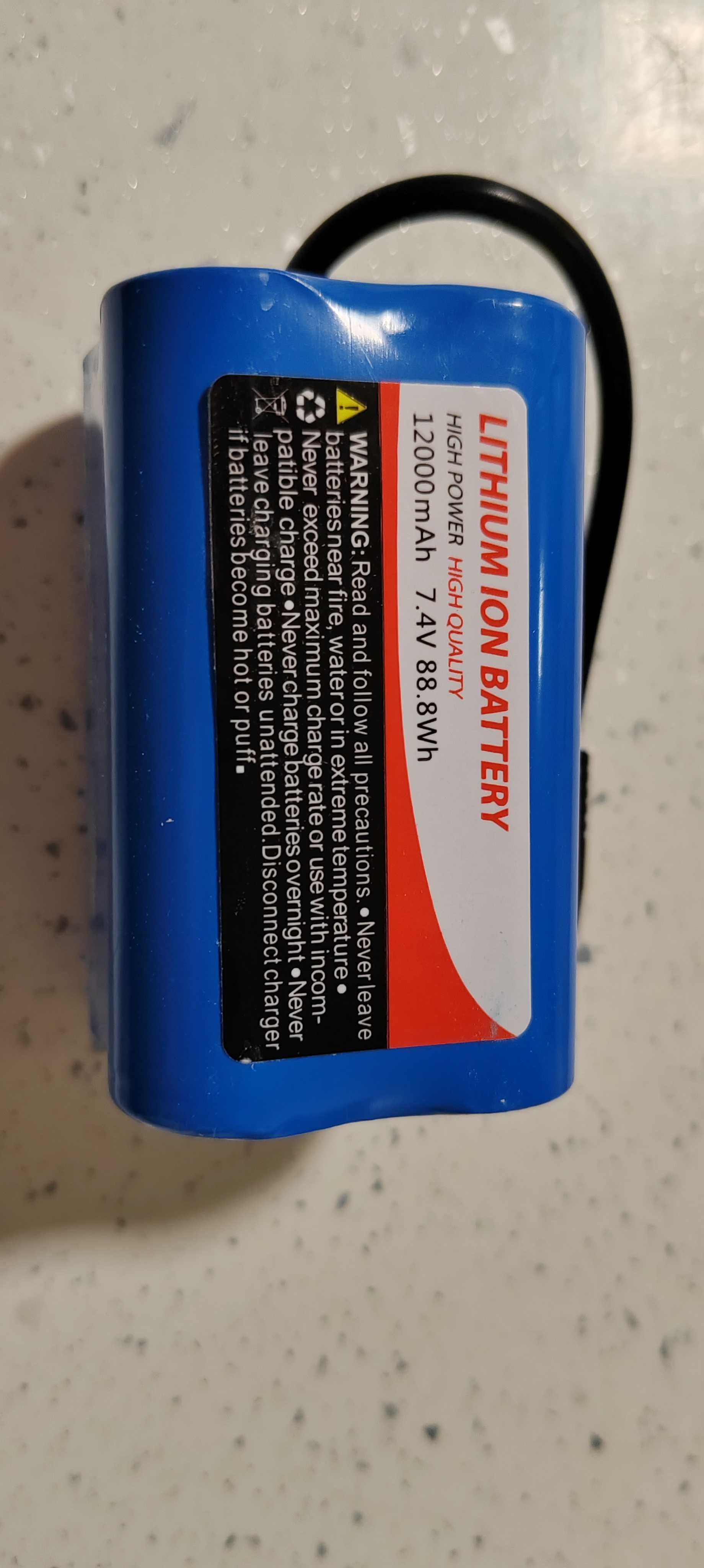 Литиево-йонни батерии 12000mAh 7,4V за лодки за захранка