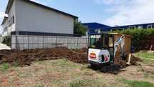 Miniexcavator pentru sapat
