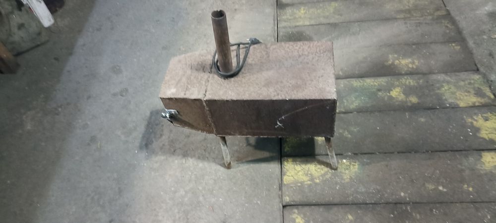 Печка под газовый излучатель с вентилятором обдува