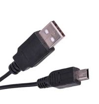 Cablu date incarcare USB la mini-USB, 80cm, Negru