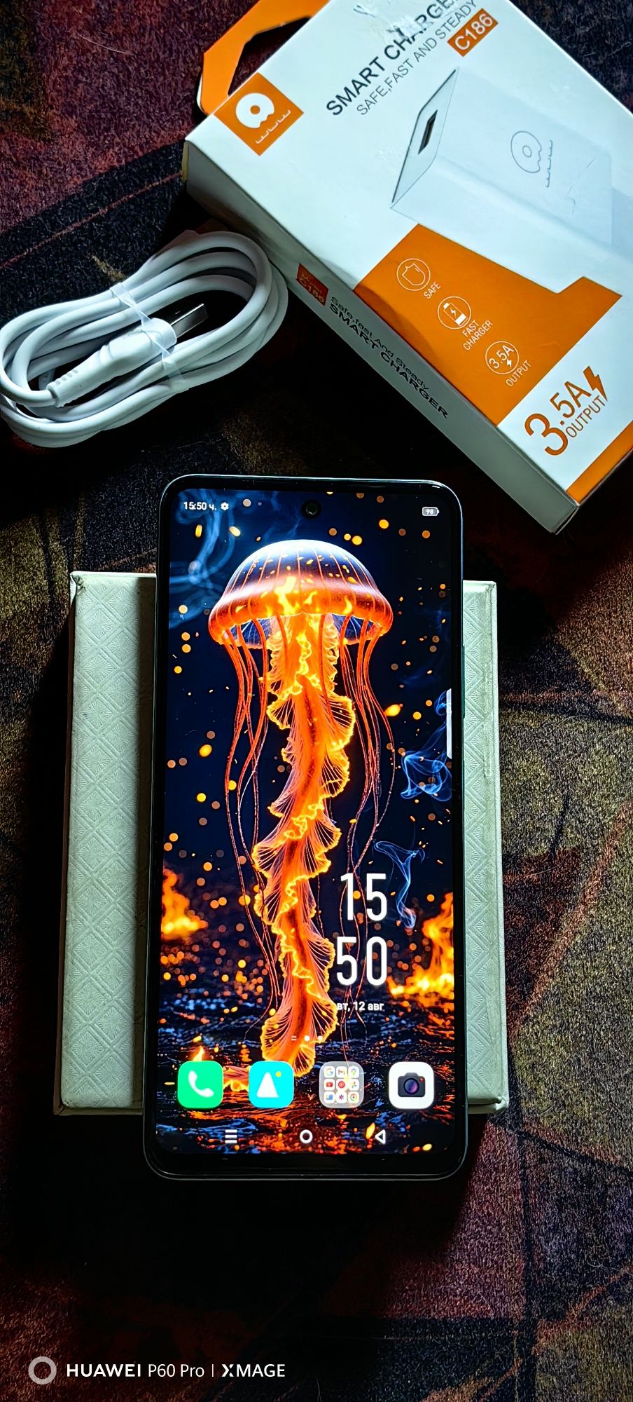 INFINIX HOT 50-Перфектно състояние.8+8/256gb
