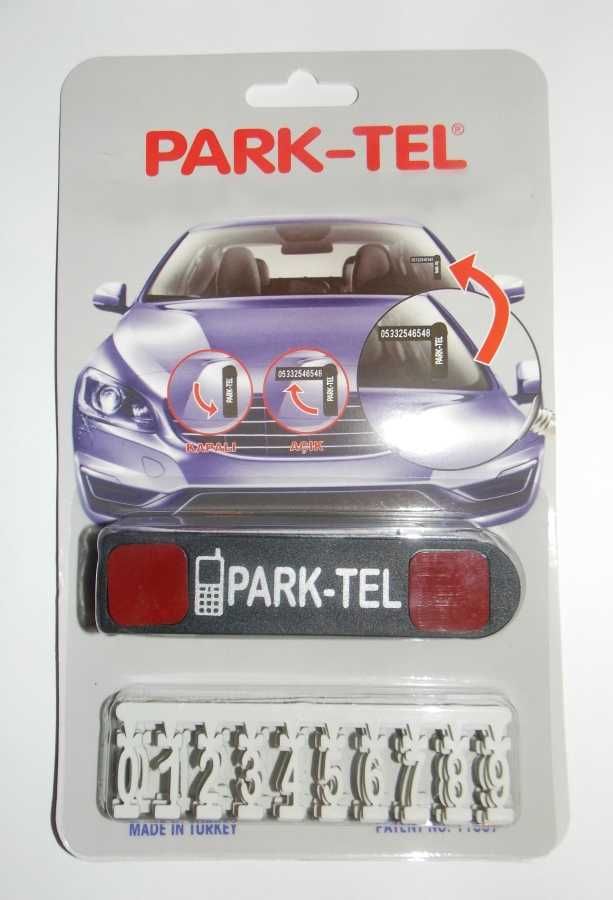 Placuta pliabila cu numar de telefon pentru parbriz - PARK-TEL