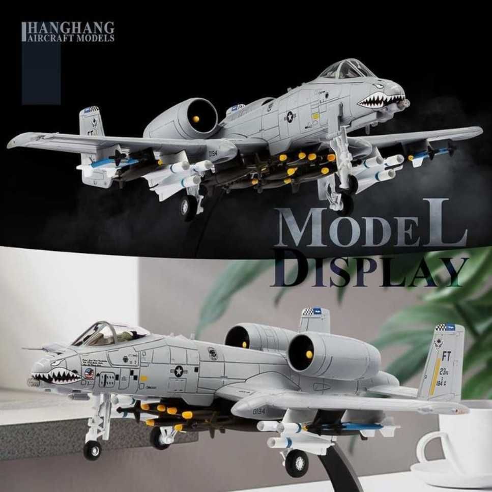 Macheta avion metalica A10 Warthog Thunderbolt II 1:100 17cm