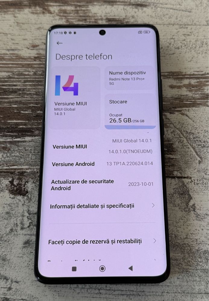 Redmi 13 pro+ Pret 1000 lei