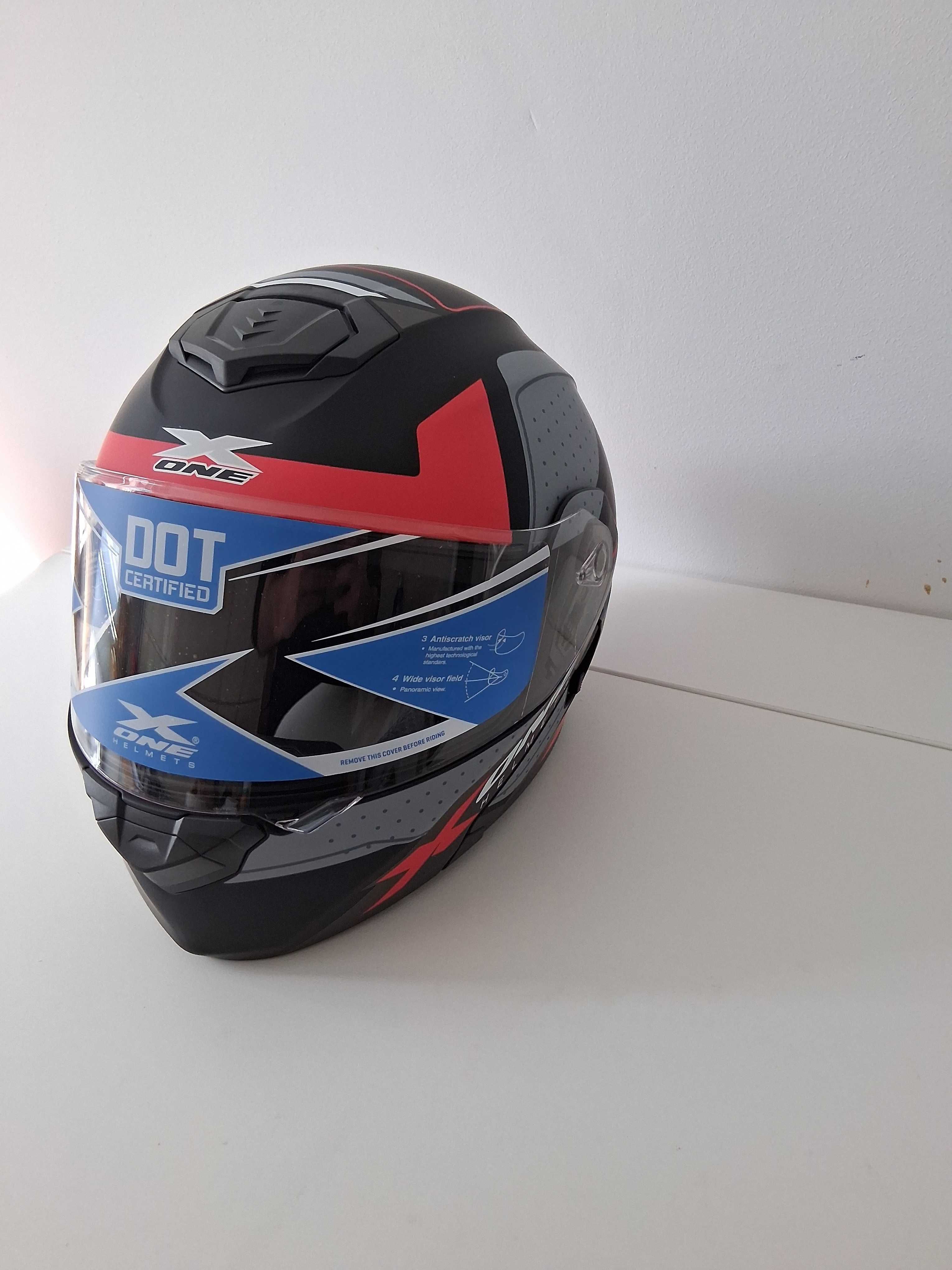 Casca moto /scuter/atv noua  flip up  X one  noua