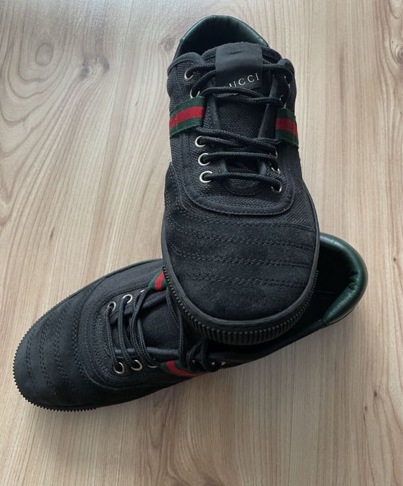 GUCCI 77 Black Canvas Sneakers/мъжки кецове/сникърси 43-8,5