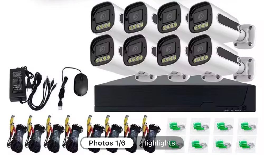 KIT Complet Camere Supraveghere Video 4/8/12 CAMERE **OFERIM MONTAJ