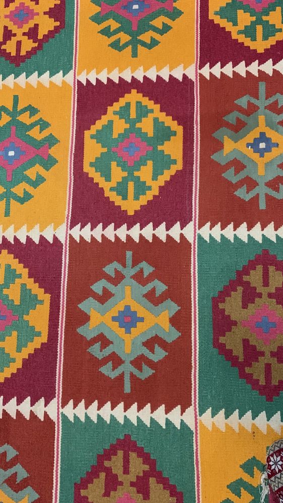 Vintage carpet Ковёр плетённый ручной работы