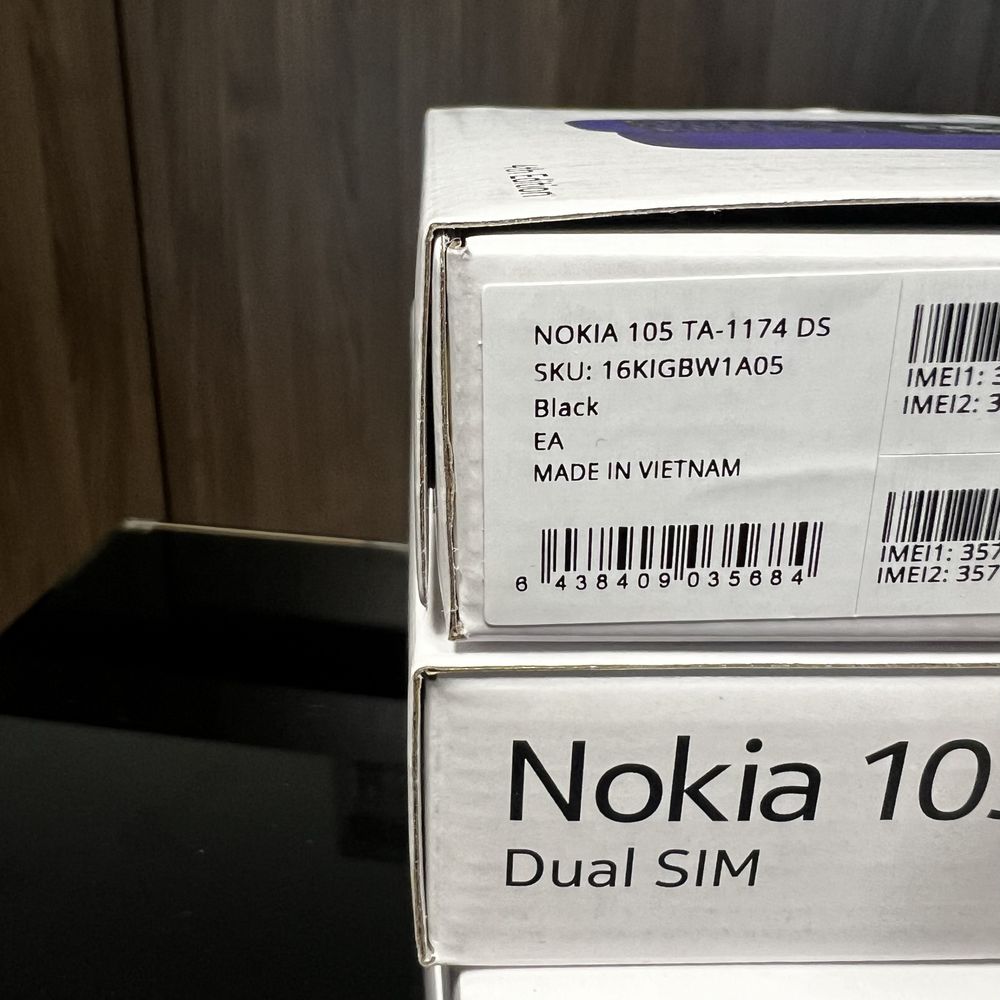 Нов, 2г гаранция! Nokia 105 Dual Sim, БГ меню, Blue, Black
