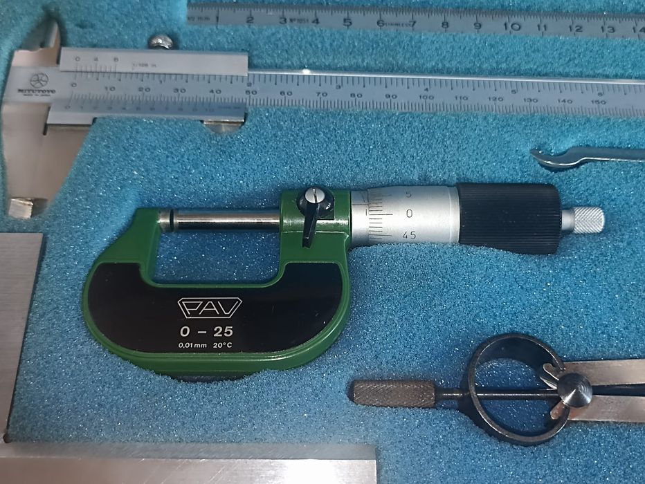 micrometru pav elvețian 0-25 șubler mitutoyo mecanic japan