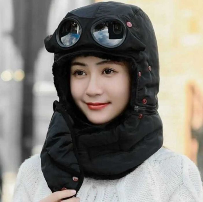 Шапка зимняя "Бомбер - Трансформер"