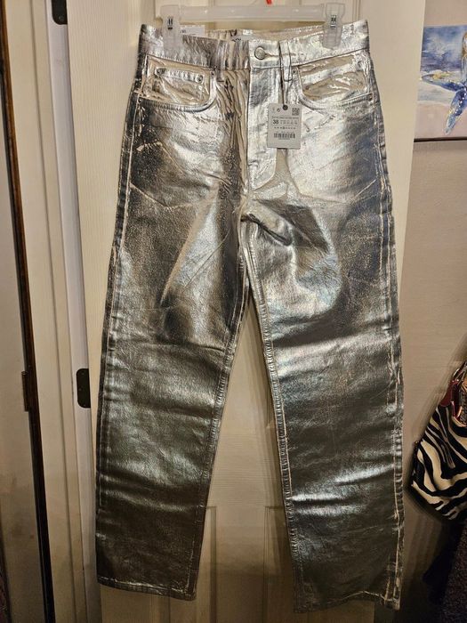 Zara Metallic Jeans