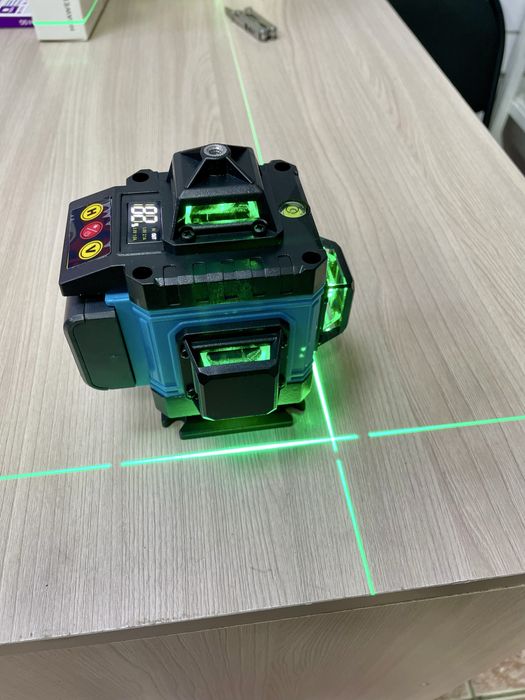 Лазерный уровень 16 лучей, 4Д, проекция на 360 градусов