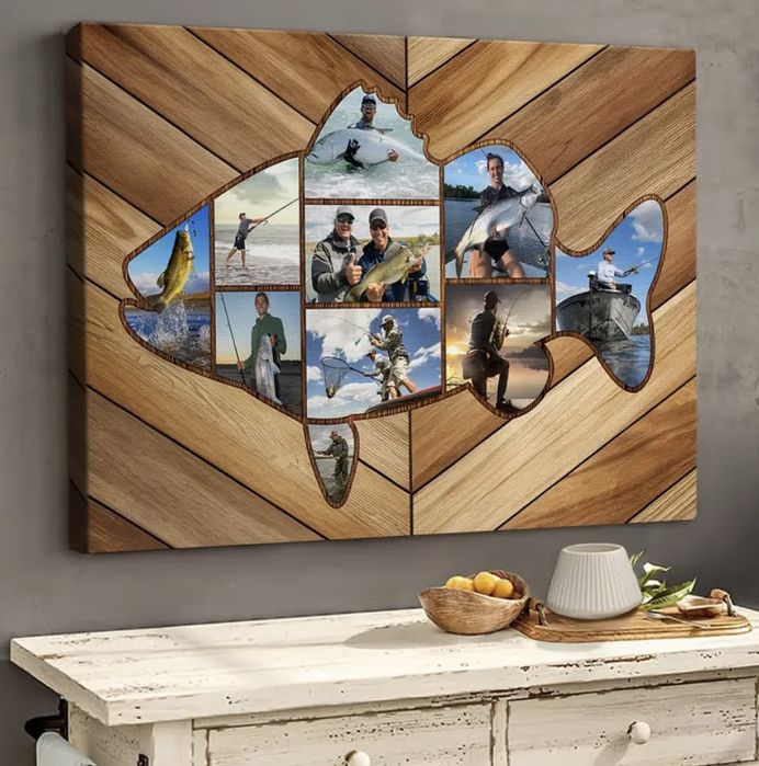 Метална Персонализирана кутия за снимки с риболовна тематика