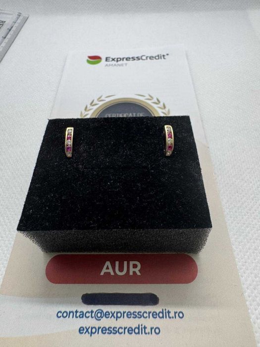 Cercei din aur 14k (67076.2/ 10 Pacurari 1) Garantie 2 ani