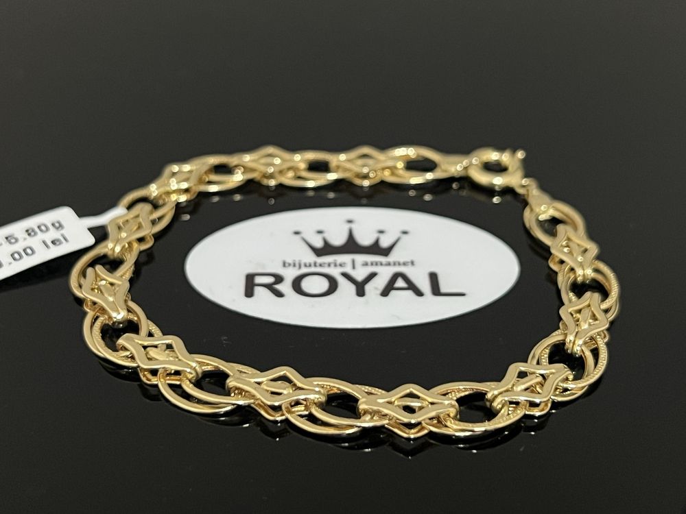 Bijuteria Royal CB : Bratara dama aur nou 14k 5,80gr