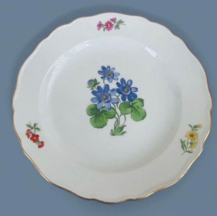 Meissen, комплект от две порцеланови чинии