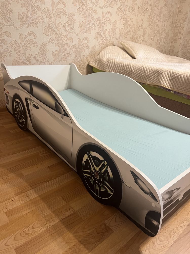 Детская кровать для мальчиков, машинка кровать