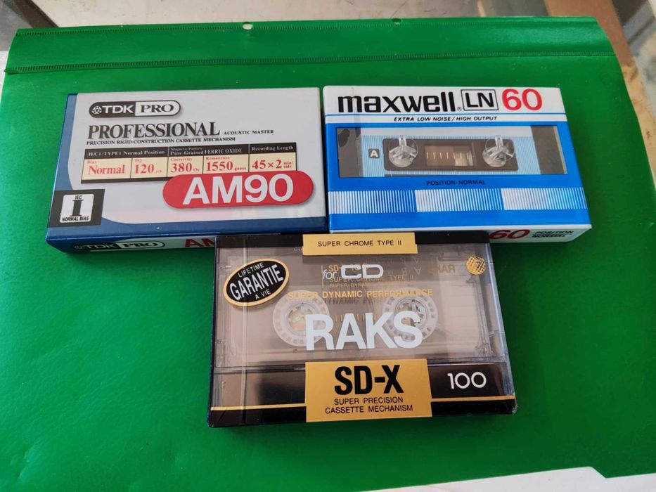 Нови аудио касетки TDK Maxwell raks