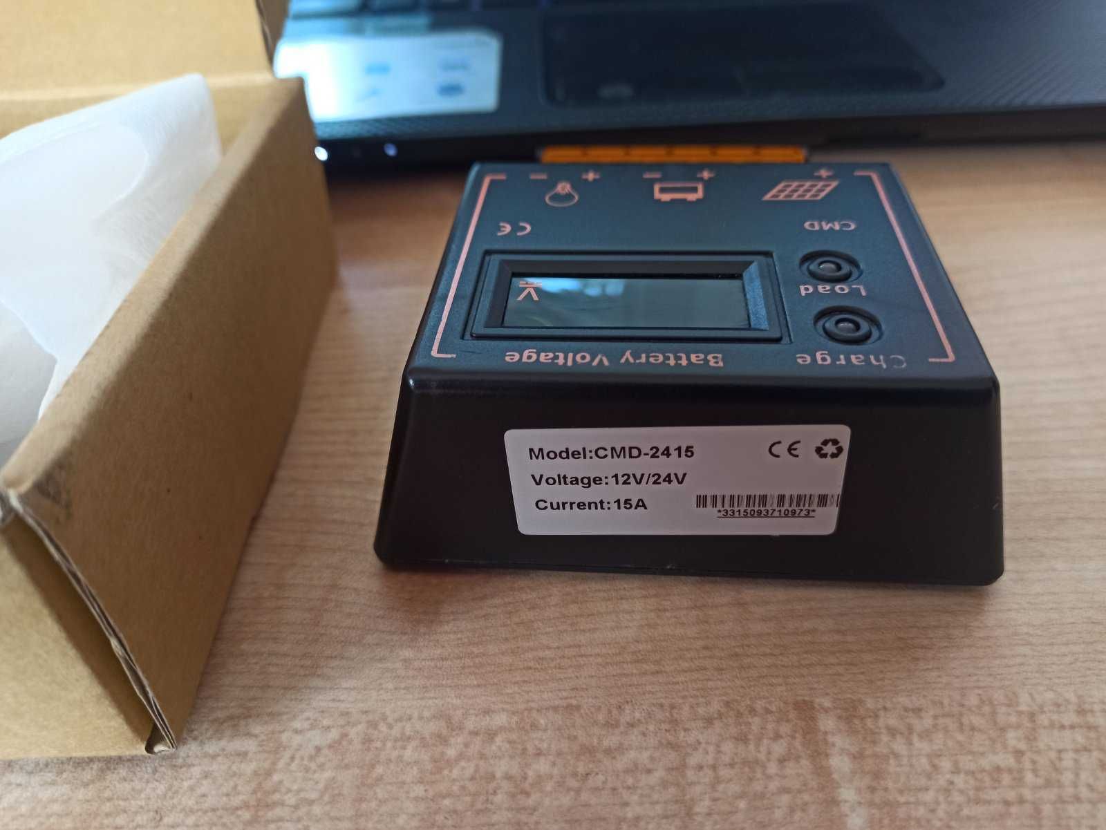 Контролер за соларен панел с LCD дислей - 15А 12/24V